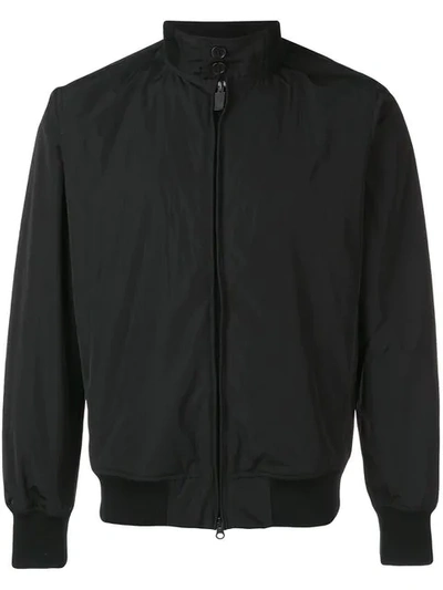 Aspesi Zip-up Bomber Jacket In Black