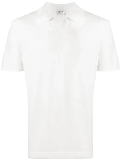 Dondup Polo Shirt In Bianco