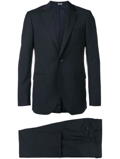 Lanvin Striped Two-piece Suit In 2913 Navy Blue