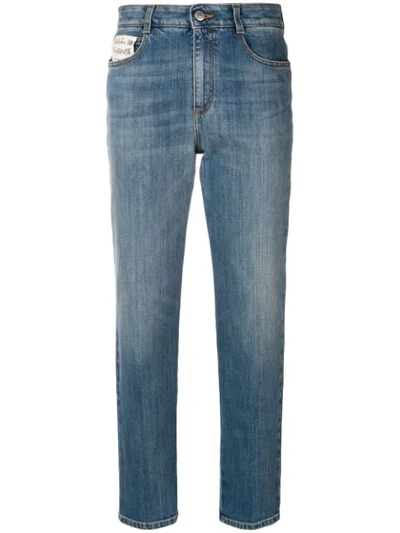 Stella Mccartney Cropped Slim Jeans In Blue