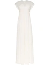 Giambattista Valli Silk Shift Maxi Dress In White