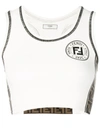 Fendi Side Logo Tank Top - White