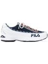 Fila Logo Lace-up Sneakers In Blue