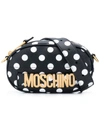 Moschino Logo Polka-dot Belt Bag - Black