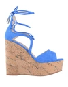 Le Silla Sandals In Bright Blue