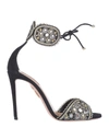 Aquazzura Sandals In Black