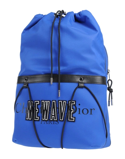 Dior Backpack & Fanny Pack In Bright Blue