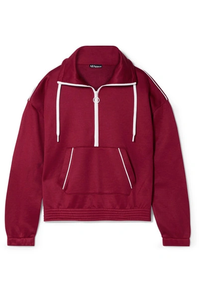 All Access Prodigy Stretch-jersey Track Jacket In Burgundy