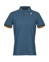 K-way Polo Shirts In Blue