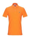 Lacoste Polo Shirts In Orange