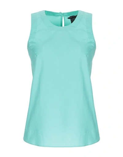 Armani Exchange Tops In Emerald Green