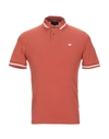 Emporio Armani Polo Shirts In Rust