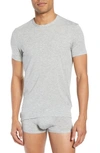 Calvin Klein Ultrasoft Stretch Modal Blend Crewneck T-shirt In Grey Heather