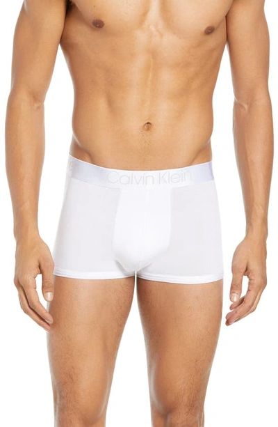 Calvin Klein Ultrasoft Stretch Modal Trunks In White