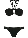 Amir Slama Bikini Set With Cut Details In Black