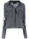 Andrea Bogosian Printed Hoodie In Gray