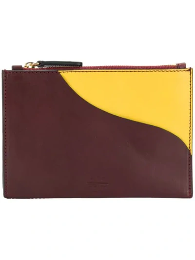Atp Atelier Tino Zip Pouch In Brown