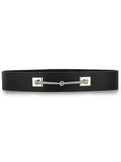 Gucci Bit Detail Buckle Belt In Black