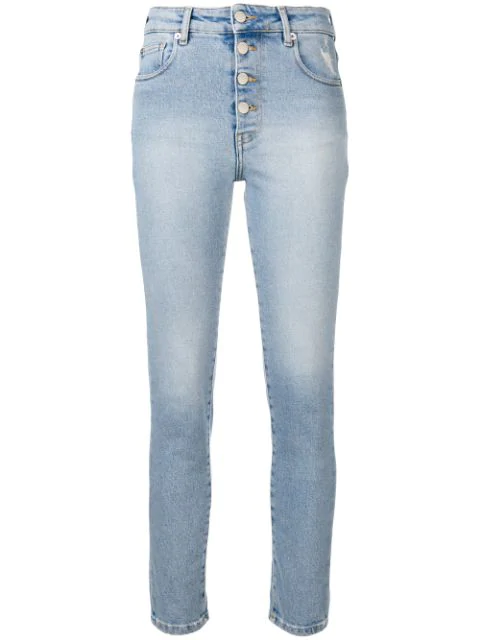 Iro Buttoned Skinny Jeans In Blue | ModeSens