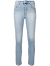 Iro Buttoned Skinny Jeans In Blue