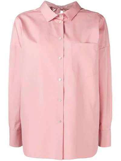 Valentino Vltn Oversized Shirt In Pink
