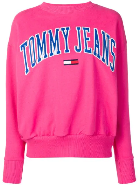 tommy jeans pink sweatshirt