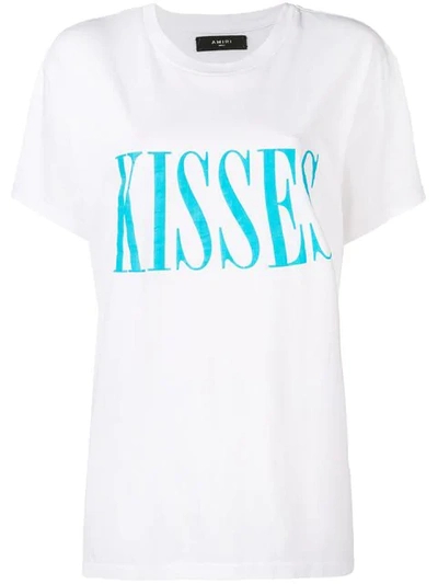 Amiri Kisses Oversized T-shirt In White