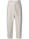 Rick Owens Cropped Trousers In Grey