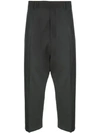 Rick Owens Cropped Trousers In Grey
