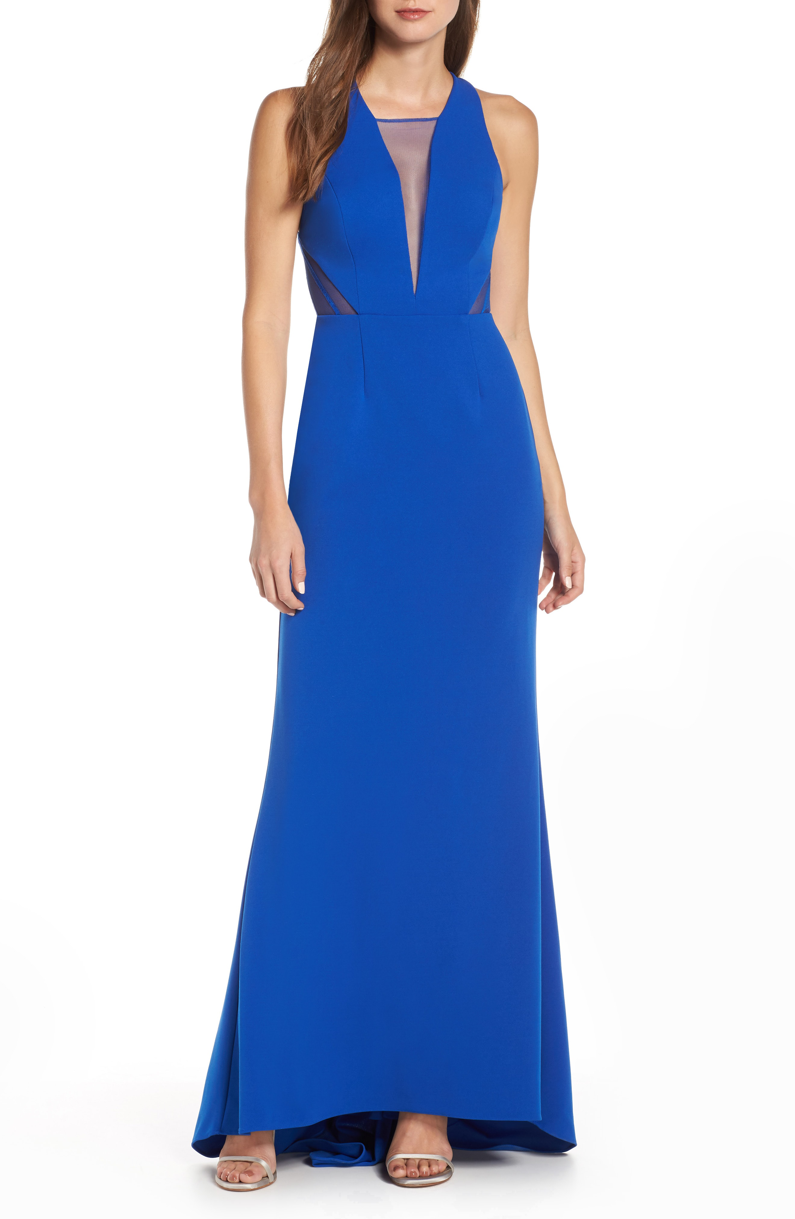 adrianna papell lola jersey gown
