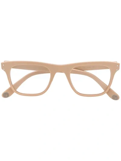 Gucci Classic Mass-shape Glasses In Neutrals