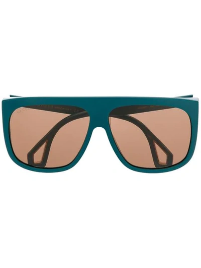 Gucci Sonnenbrille Mit Cut-outs In Blue