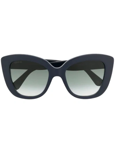 Gucci Cat Eye Sunglasses In Blue