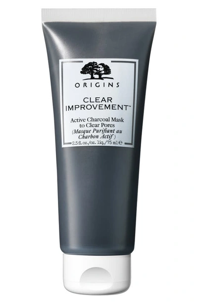 Origins Clear Improvement® Active Charcoal Mask To Clear Pores 2.5 oz/ 75 ml In Grey