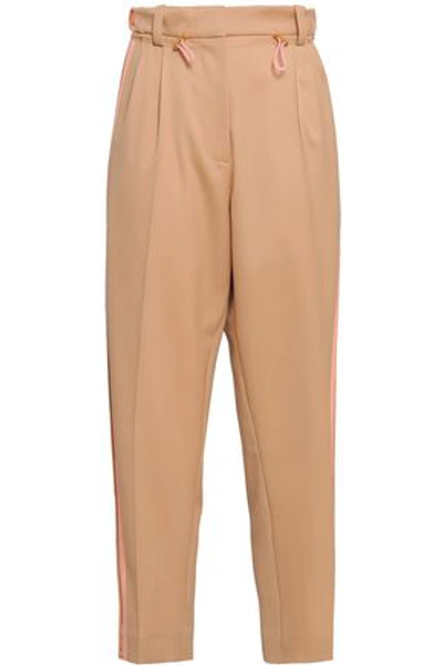 Peter Pilotto Woman Wool-twill Tapered Pants Sand