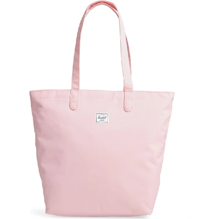 Herschel Supply Co Mica Canvas Tote In Pink Lady Crosshatch