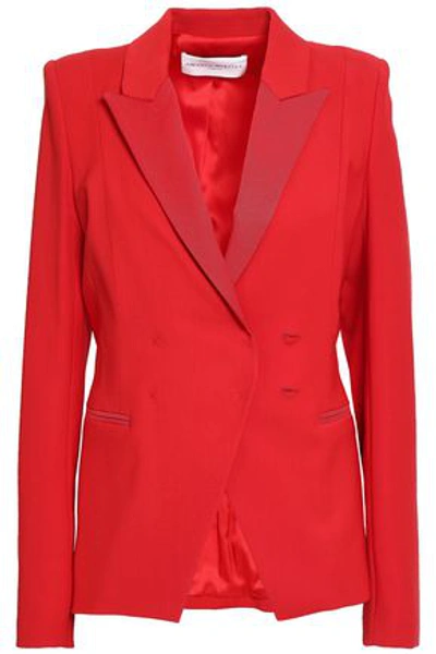 Amanda Wakeley Woven Blazer In Red