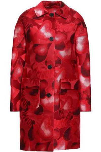 Valentino Woman Jacquard Jacket Red