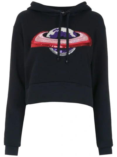 Andrea Bogosian Embroidered Hoodie In Black