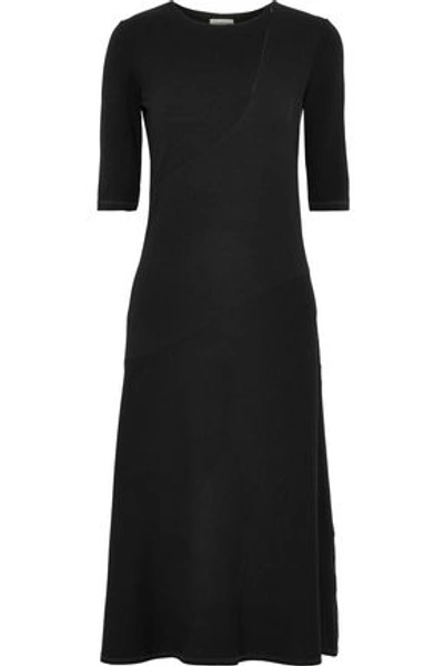 By Malene Birger Woman Nillio Ribbed-knit Midi Dress Black