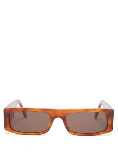 Andy Wolf Hume Square-frame Tortoiseshell Acetate Sunglasses In Brown