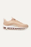 Nike Air Max 97 Lx Croc-effect Leather And Mesh Sneakers In Pink