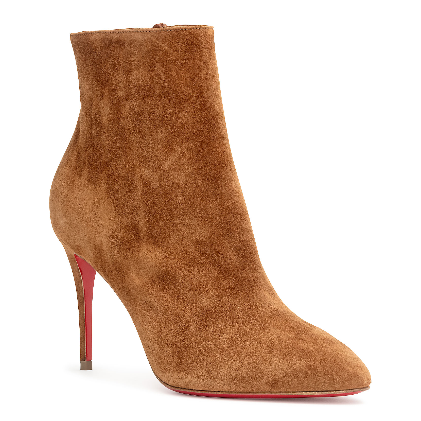 louboutin brown booties