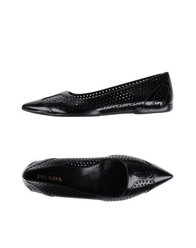 prada black ballet flats