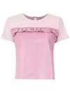 Andrea Bogosian Leather T In Pink
