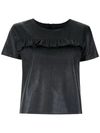 Andrea Bogosian Leather Top In Black