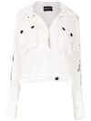 Andrea Bogosian Printed Hoodie In White