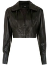 Andrea Bogosian Leather Jacket In Black