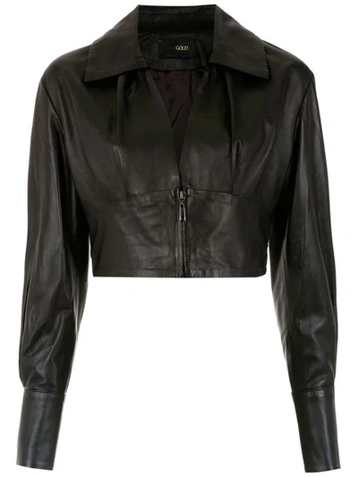 Andrea Bogosian Leather Jacket In Black