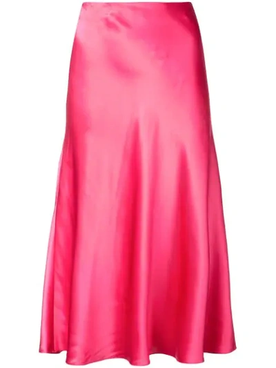 Cinq À Sept Marta Sheen Mid Skirt In Pink